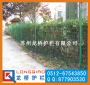 苏州绿色浸塑钢丝网围墙/绿色浸塑铁丝网围墙/龙桥护栏定制